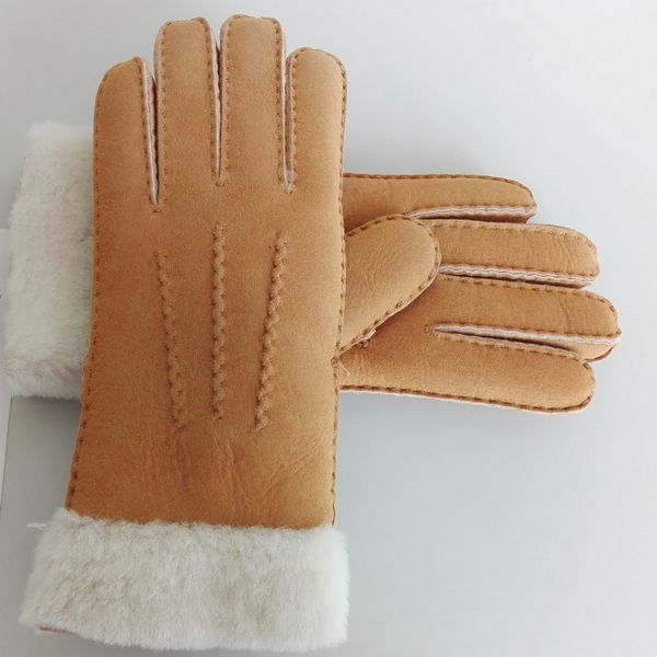 Women Shearling Gloves-GW014